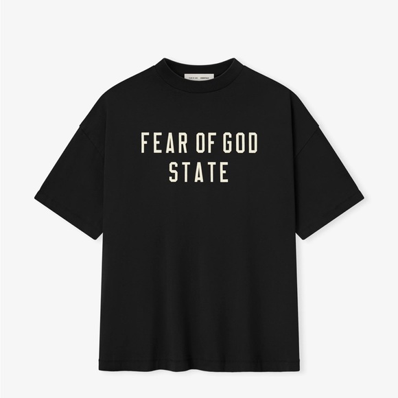 90s Tee Fear of God essentials short sleeve black t shirt - Picture 1 of 5